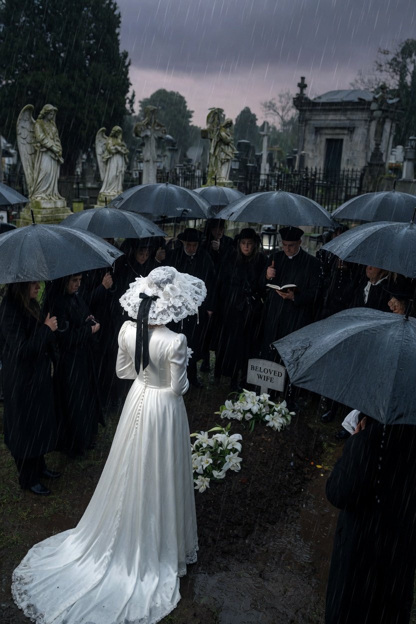 THE WIDOW IN WHITE: SHE STOLE MY INHERITANCE AT MY FATHER'S GRAVESIDE