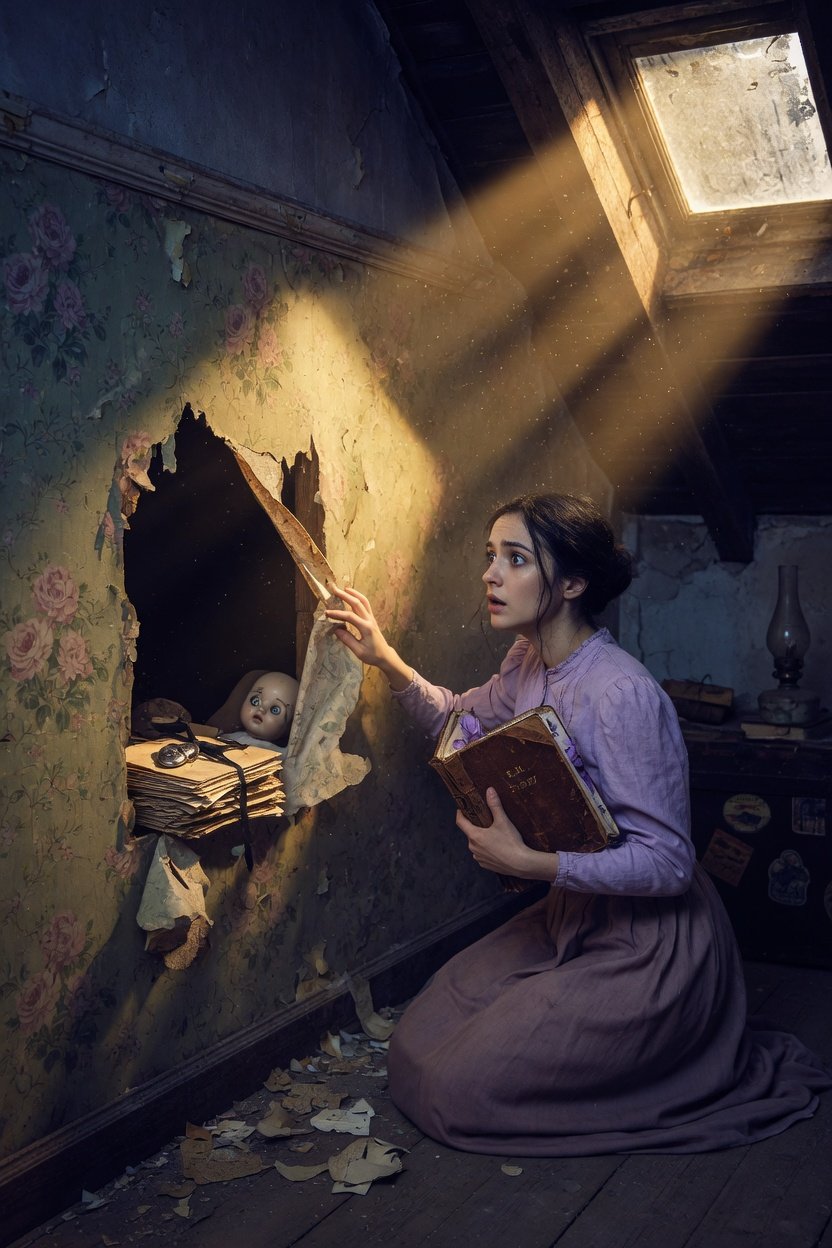 The Secret Behind the Wallpaper: My Late Mother’s Diary Revealed a Horrifying Truth About My Stepmother