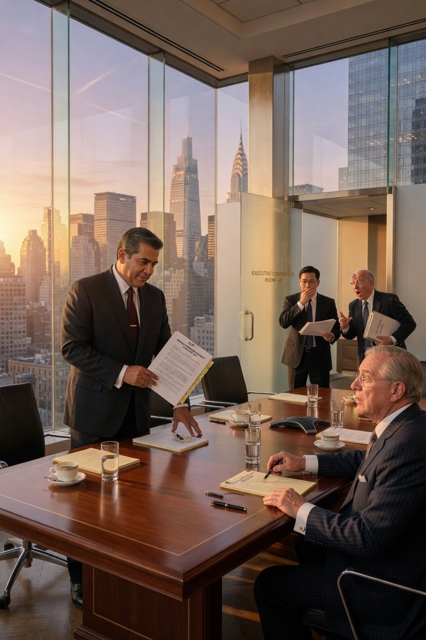THE BOARDROOM IMPOSTER: HOW A JANITOR SAVED A BILLION-DOLLAR EMPIRE