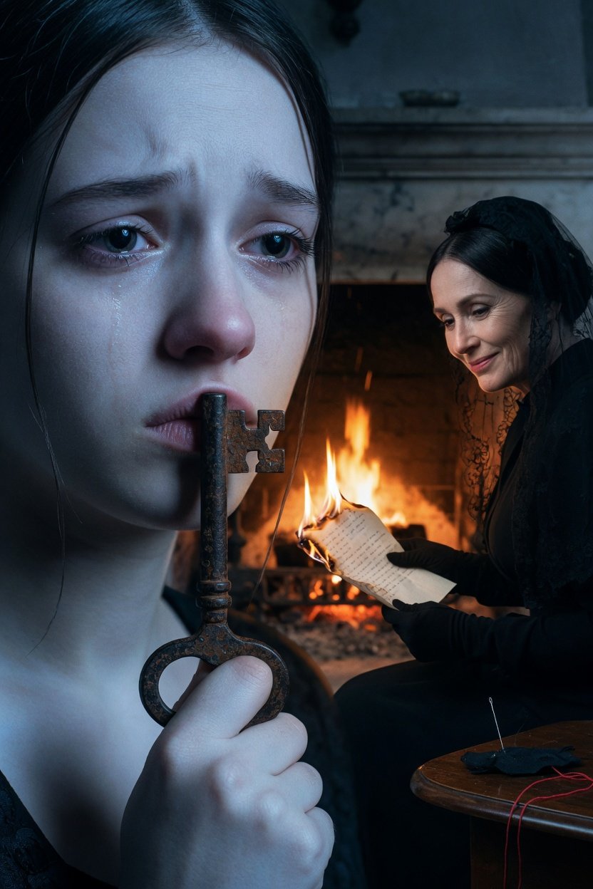 My father's final note begged us to leave his body at a madwoman’s shack, but my stepmother burned the paper and called him a lunatic — so I hid a heavy iron key inside his cold, stiff mouth.